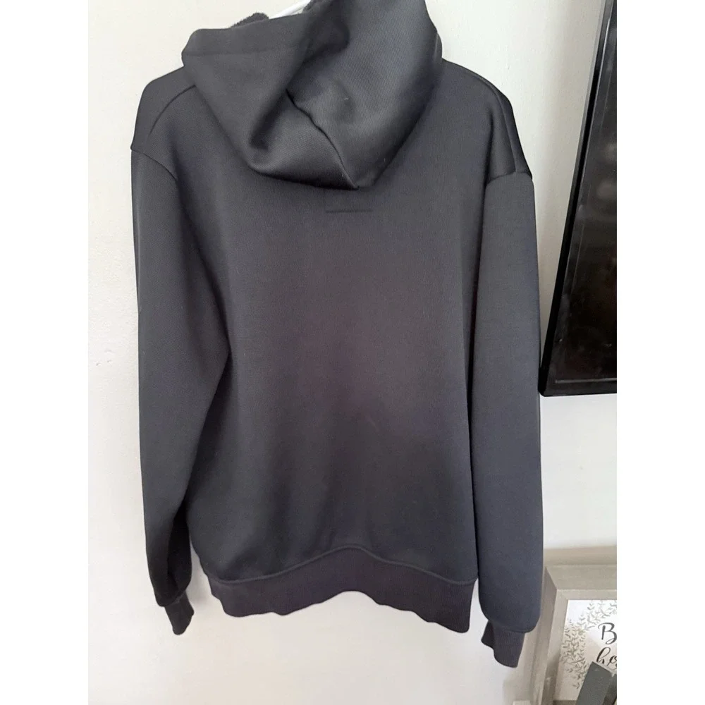 Under Armour Full Zip‎ Hoodie Black Logo Men's Size M Athletic Jacket